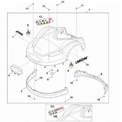 Bild von A - Abdeckhaube RMI 632.1