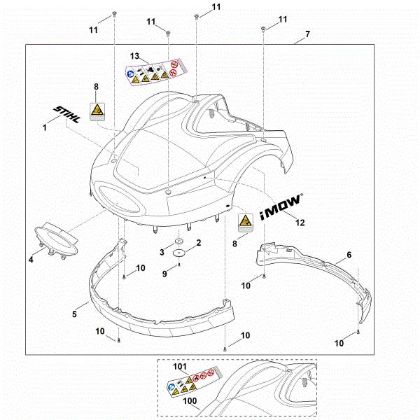 Bild von A - Abdeckhaube RMI 632.1 C