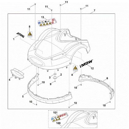 Bild von A - Abdeckhaube RMI 632.1 P
