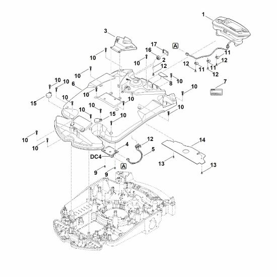 Bild von B - Gehäuseoberteil RMI 632.1 PC