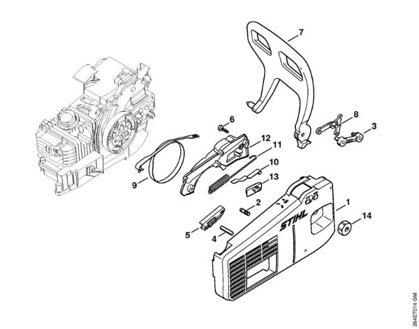 Spezialgeräte (PC, SP, MC) MC 200 Kettenraddeckel der Marke Stihl