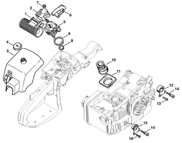 Spezialgeräte (PC, SP, MC) MC 200 Luftfilter der Marke Stihl