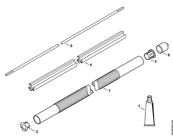 Spezialgeräte (PC, SP, MC) PC 70 Schaft PC 70 der Marke Stihl