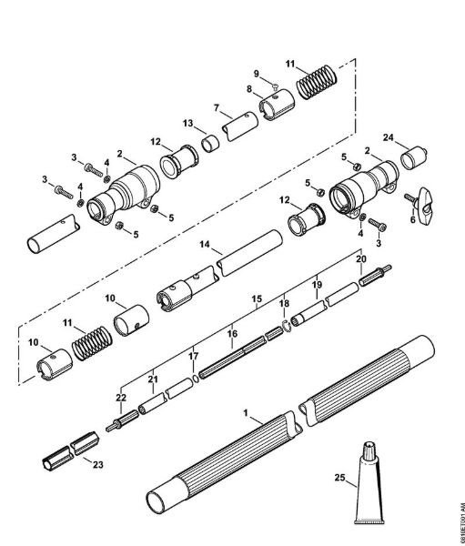Spezialgeräte (PC, SP, MC) PC 75 Schaft PC 75 der Marke Stihl