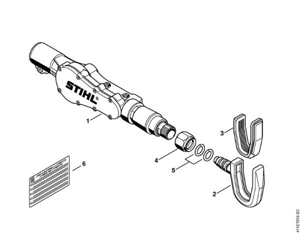 Spezialgeräte (PC, SP, MC) SP 200 Getriebe, Haken der Marke Stihl