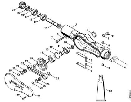 Spezialgeräte (PC, SP, MC) SP 200 Getriebegehäuse der Marke Stihl