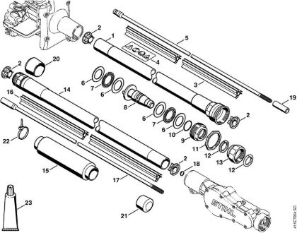 Spezialgeräte (PC, SP, MC) SP 200 Schaft der Marke Stihl