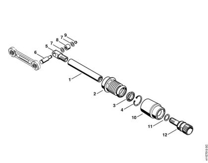 Spezialgeräte (PC, SP, MC) SP 200 StöÃŸelstange der Marke Stihl