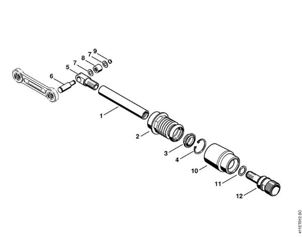Spezialgeräte (PC, SP, MC) SP 200 StöÃŸelstange der Marke Stihl