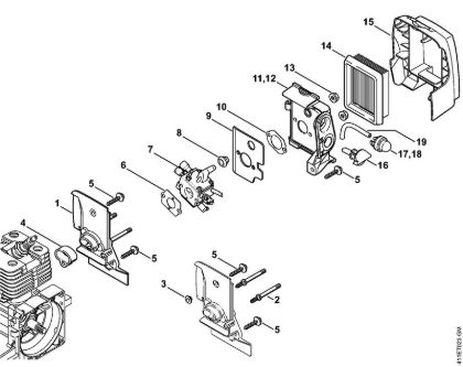 Spezialgeräte (PC, SP, MC) SP 200 Vergasergehäuse, Luftfilter der Marke Stihl