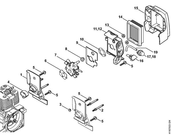 Spezialgeräte (PC, SP, MC) SP 200 Vergasergehäuse, Luftfilter der Marke Stihl