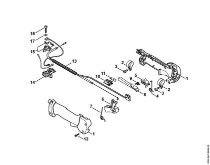 Spezialgeräte (PC, SP, MC) SP 400 Bedienungsgriff der Marke Stihl