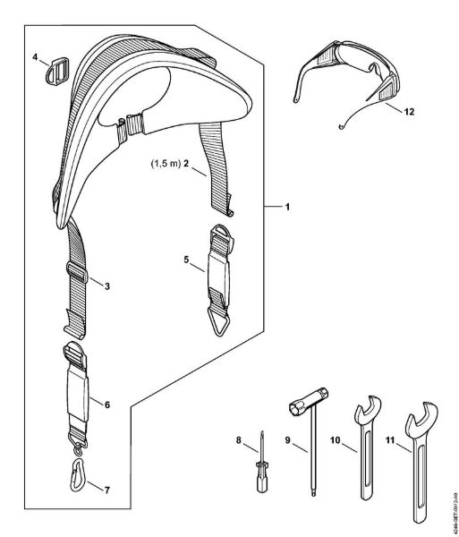 Spezialgeräte (PC, SP, MC) SP 452 Traggurt, Werkzeuge, Sonderzubehör der Marke Stihl