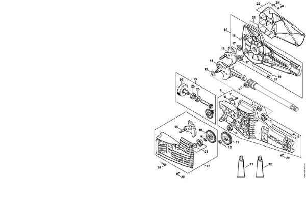 Spezialgeräte (PC, SP, MC) SP 471 Getriebe der Marke Stihl