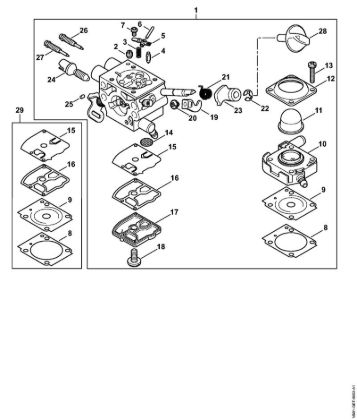 Spezialgeräte (PC, SP, MC) SP 482 Vergaser VB01/01 der Marke Stihl