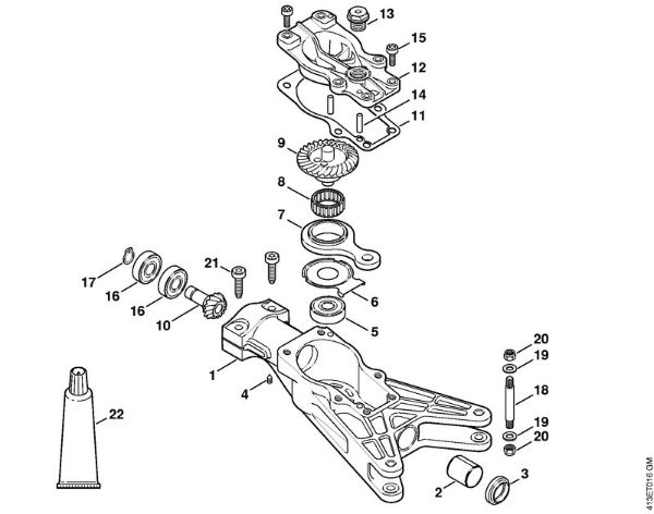 Spezialgeräte (PC, SP, MC) SP 81 Getriebe der Marke Stihl