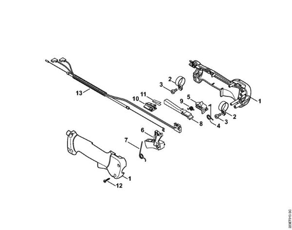 Spezialgeräte (PC, SP, MC) SP 81 Handgriff der Marke Stihl