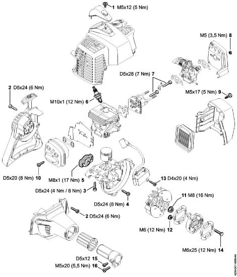Spezialgeräte (PC, SP, MC) SP 92 TC-E Anziehdrehmomente der Marke Stihl
