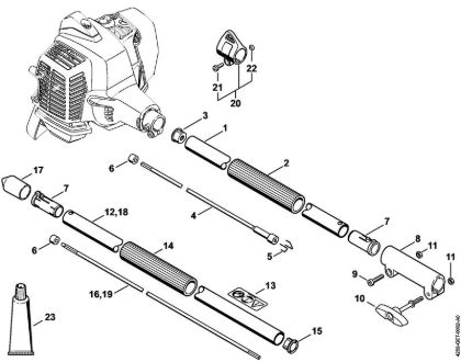 Spezialgeräte (PC, SP, MC) SP 92 TC-E Schaft SP 92 TC der Marke Stihl