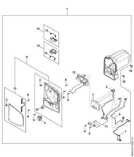 Bild von Akkuschacht, Elektronikmodul SGA 85