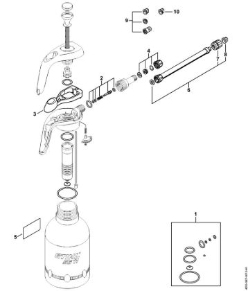 Spritzgeräte (SG) SG 11 Pumpe, Düse der Marke Stihl