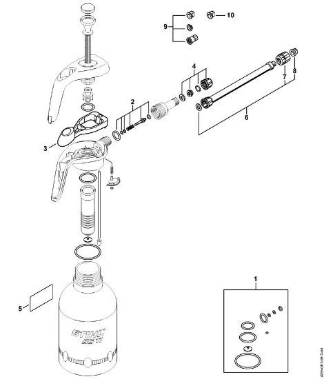 Spritzgeräte (SG) SG 11 Pumpe, Düse der Marke Stihl