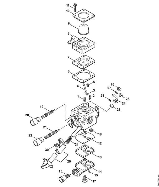 Sprühgeräte (SR) SR 200 Vergaser C1M-S244 der Marke Stihl