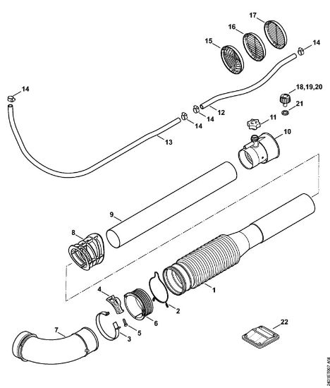 Sprühgeräte (SR) SR 200-D Faltenschlauch, Blasrohr der Marke Stihl