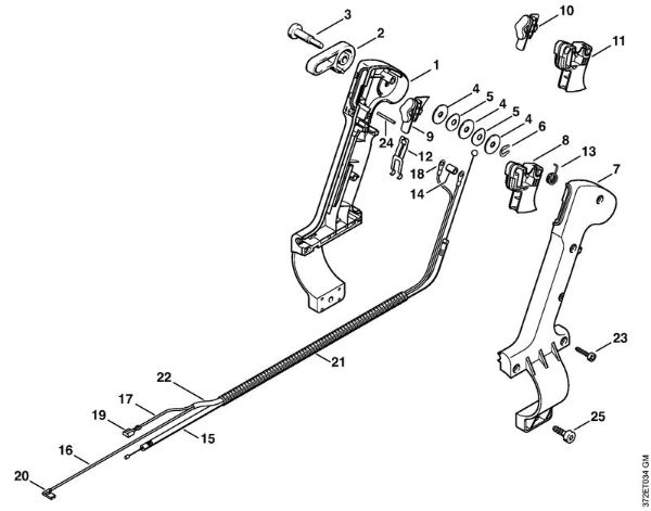 Sprühgeräte (SR) SR 340 Bedienungsgriff der Marke Stihl
