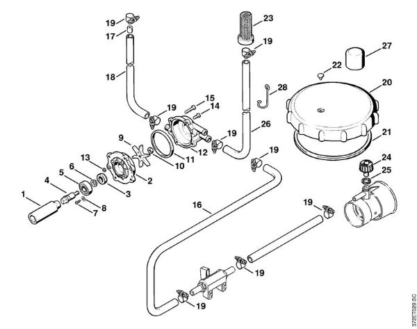 Sprühgeräte (SR) SR 340 Druckpumpe der Marke Stihl