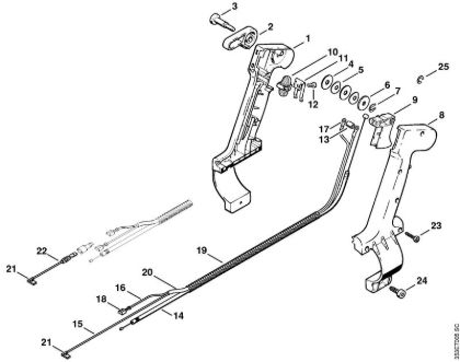 Sprühgeräte (SR) SR 400 Bedienungsgriff der Marke Stihl