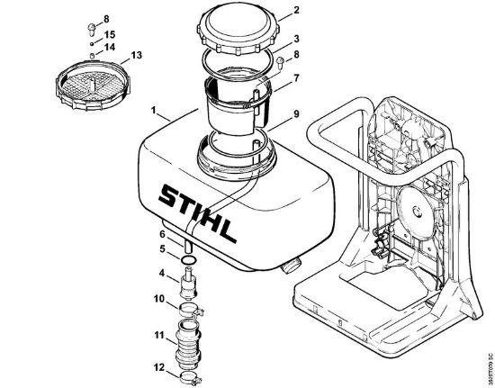 Sprühgeräte (SR) SR 400 Behälter der Marke Stihl