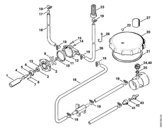 Sprühgeräte (SR) SR 400 Druckpumpe der Marke Stihl