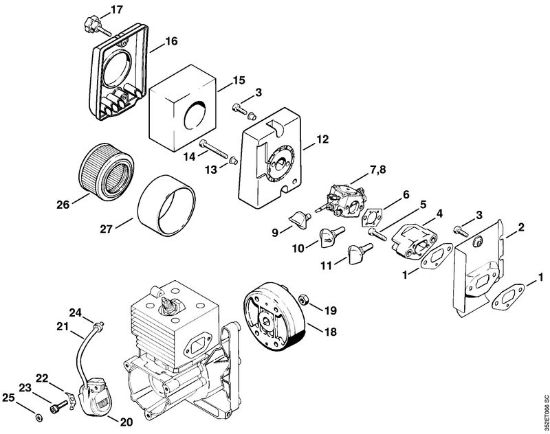 Sprühgeräte (SR) SR 400 Luftfilter, Zündanlage der Marke Stihl