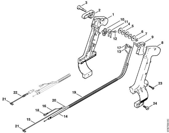 Sprühgeräte (SR) SR 420 Bedienungsgriff (46.2001) der Marke Stihl