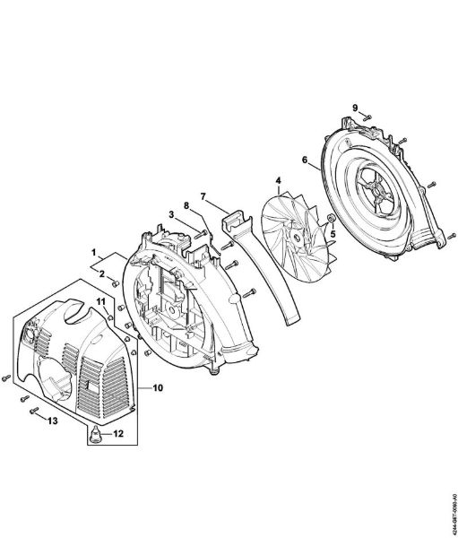 Sprühgeräte (SR) SR 450 Gebläsegehäuse, Haube der Marke Stihl