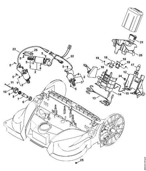 Akku-Kehrgeräte (KGA) KGA 770 Elektromotor der Marke Stihl