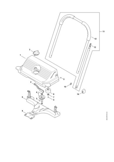 Bild von Gehäuse, Griffrohr KG 550
