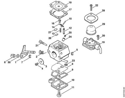 Kehrwalzen (KW) KW 85 Vergaser C1Q-S45 der Marke Stihl