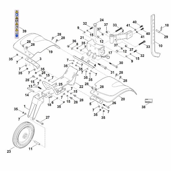 Bild von C - Abdeckung, Fahrwerk MH 600.1
