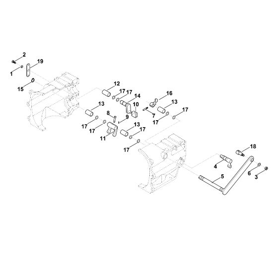 Bild von E - Getriebe - Schaltwelle MH 710.0