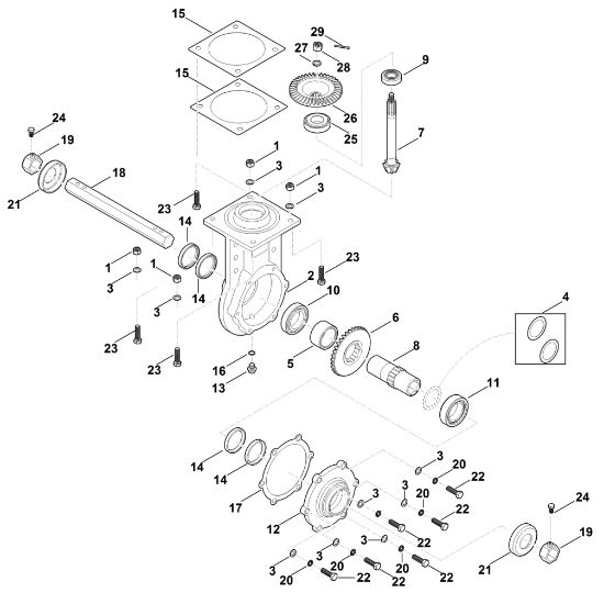 Bild von G - Achsgetriebe MH 710.0