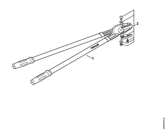 Scheren Astschere PB 25 Astschere Amboss der Marke Stihl