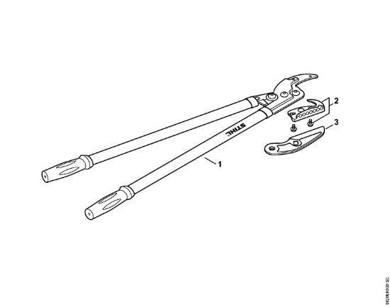 Scheren Astschere PB 35 Astschere Amboss Dynamic der Marke Stihl
