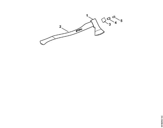 Spaltwerkzeuge Bayerische Axt 1250 g Bayerische Axt der Marke Stihl