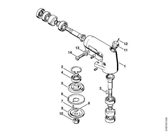 Freischneider FS 150 Getriebe der Marke Stihl