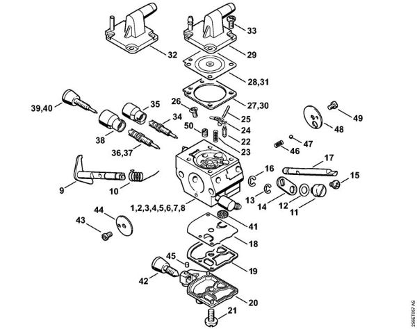 Freischneider FS 300 Vergaser C1Q-S161, -S162, -S163, -S164, -S82, -S83, -S138, -S139 der Marke Stihl