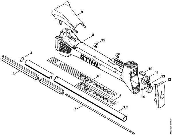 Freischneider FS 310 Schaft der Marke Stihl