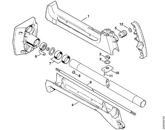 Freischneider FS 360 Schaft, Kupplungsgehäuse   19 317 784 (17.89) der Marke Stihl