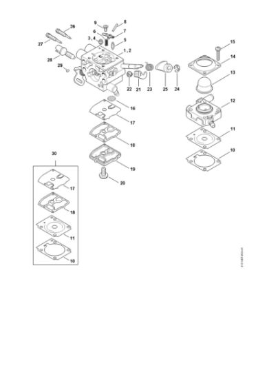 Bild von Vergaser 4147/24, 4147/25 FS 360 C-E